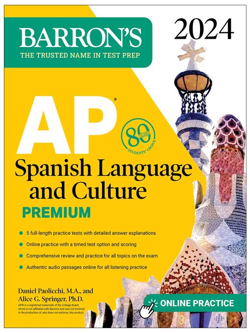 Cover image for AP Spanish Language and Culture Premium, 2024